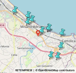 Mappa Via Michelangelo, 47843 Misano Adriatico RN, Italia (2.01455)
