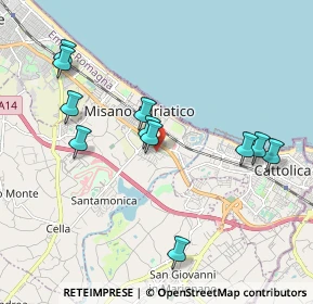 Mappa Via Michelangelo, 47843 Misano Adriatico RN, Italia (2.05273)
