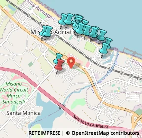 Mappa Via Michelangelo, 47843 Misano Adriatico RN, Italia (0.9525)