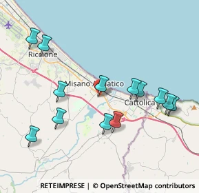 Mappa Via Michelangelo, 47843 Misano Adriatico RN, Italia (4.22923)