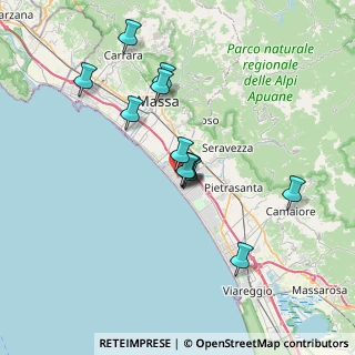 Mappa Viale Versilia, 55042 Forte dei Marmi LU, Italia (6.39)