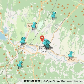 Mappa Via Enrico Fermi, 50032 Borgo San Lorenzo FI, Italia (3.58364)