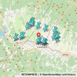Mappa Via Enrico Fermi, 50032 Borgo San Lorenzo FI, Italia (3.187)