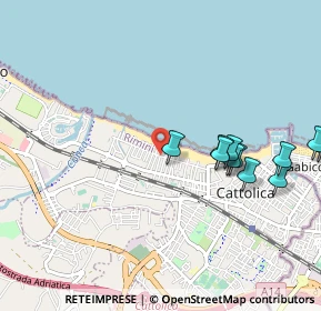 Mappa Via Venezia, 47841 Cattolica RN, Italia (1.09727)