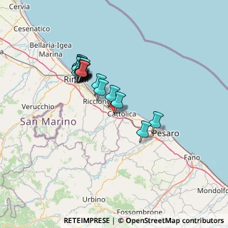 Mappa Via Tevere, 47841 Cattolica RN, Italia (12.789)