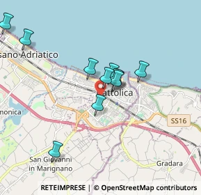 Mappa Via Raffaello, 47841 Cattolica RN, Italia (1.56273)