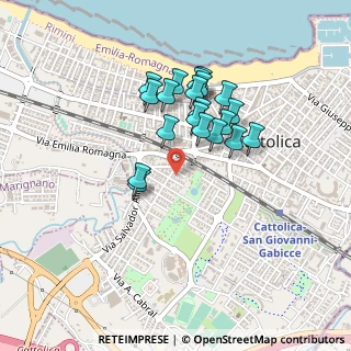 Mappa Via Raffaello, 47841 Cattolica RN, Italia (0.3715)