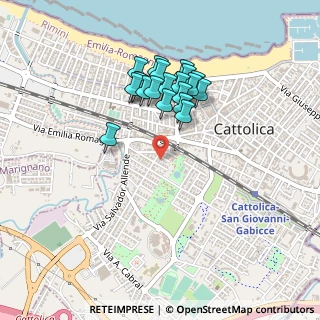 Mappa Via Raffaello, 47841 Cattolica RN, Italia (0.403)