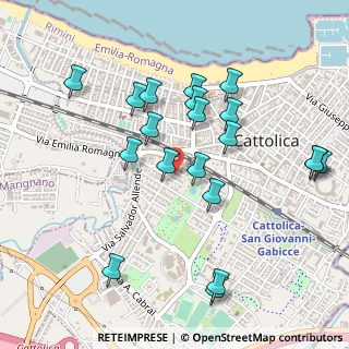 Mappa Via Raffaello, 47841 Cattolica RN, Italia (0.5155)