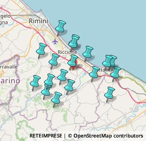 Mappa Via Costa, 47843 Misano Adriatico RN, Italia (6.50111)