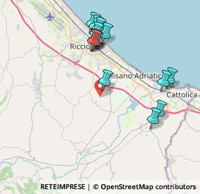 Mappa Via Costa, 47843 Misano Adriatico RN, Italia (4.12214)