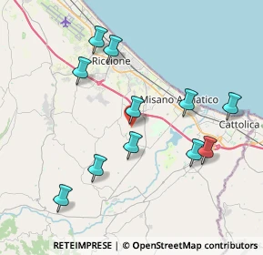 Mappa Via Costa, 47843 Misano Adriatico RN, Italia (4.04818)