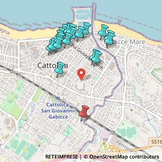 Mappa Via Comandini, 47841 Cattolica RN, Italia (0.5225)