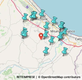 Mappa Via S. Clemente, 47843 Misano Adriatico RN, Italia (3.57684)