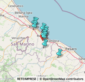 Mappa Via S. Clemente, 47843 Misano Adriatico RN, Italia (7.16)