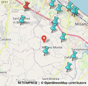 Mappa Via S. Clemente, 47843 Misano Adriatico RN, Italia (2.64769)