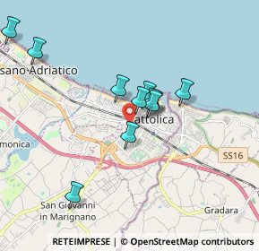 Mappa Cattolica, 47841 Cattolica RN, Italia (1.57182)