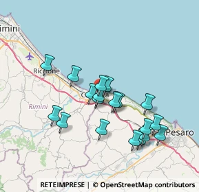 Mappa Via Vasco da Gama, 47841 Cattolica RN, Italia (6.64105)