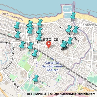 Mappa Via XX Settembre, 47841 Cattolica RN, Italia (0.5265)