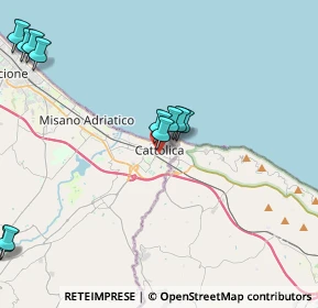 Mappa Via XX Settembre, 47841 Cattolica RN, Italia (5.00273)
