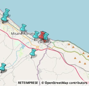 Mappa Via XX Settembre, 47841 Cattolica RN, Italia (5.01636)