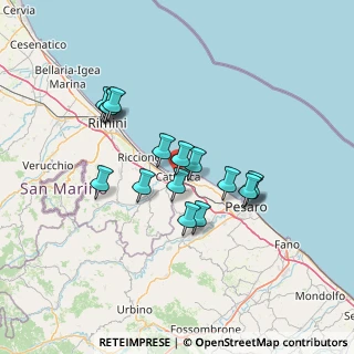 Mappa Via XX Settembre, 47841 Cattolica RN, Italia (11.83688)