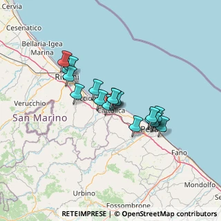 Mappa Via XX Settembre, 47841 Cattolica RN, Italia (10.92111)