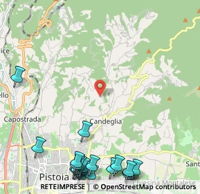 Mappa Via di Luparello, 51100 Pistoia PT, Italia (3.357)