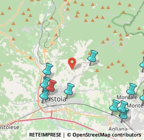 Mappa Via di Luparello, 51100 Pistoia PT, Italia (5.83)