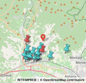Mappa Via di Luparello, 51100 Pistoia PT, Italia (3.85133)