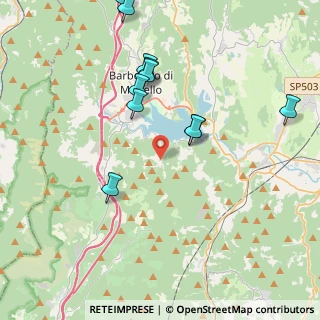 Mappa Via Monti, 50031 Barberino di Mugello FI, Italia (4.43455)