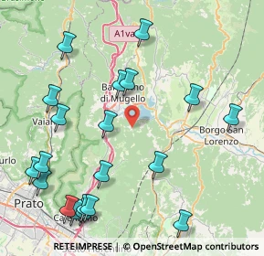 Mappa Via Monti, 50031 Barberino di Mugello FI, Italia (10.4815)