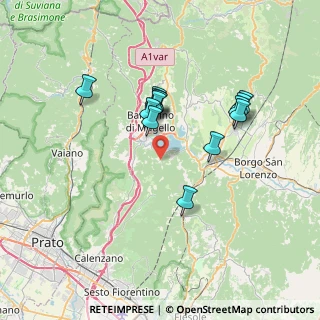 Mappa Via Monti, 50031 Barberino di Mugello FI, Italia (6.39538)