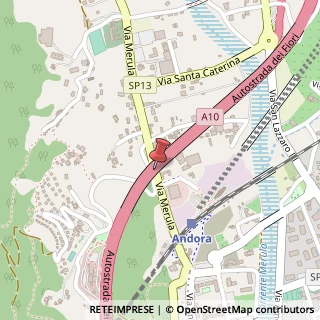 Mappa Via merula 19/a, 17051 Andora, Savona (Liguria)