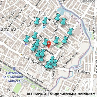 Mappa Via Viole, 47841 Cattolica RN, Italia (0.207)