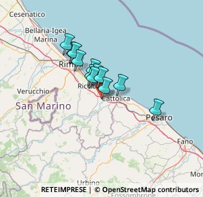 Mappa Via Santa Monica, 47843 Santa Monica-Cella RN, Italia (8.83167)