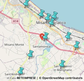 Mappa Via Santa Monica, 47843 Santa Monica-Cella RN, Italia (2.37455)