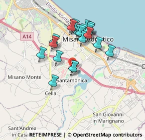 Mappa Via Santa Monica, 47843 Santa Monica-Cella RN, Italia (1.5785)