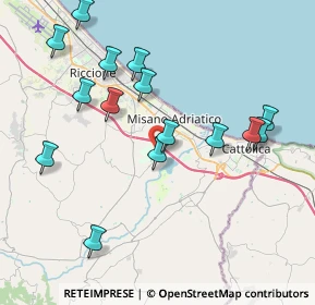 Mappa Via Santa Monica, 47843 Santa Monica-Cella RN, Italia (4.26067)