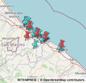 Mappa , 47841 Cattolica RN, Italia (10.77167)