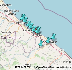 Mappa , 47841 Cattolica RN, Italia (9.87545)