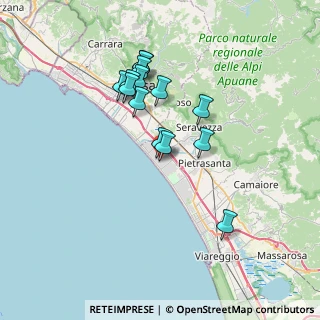 Mappa 55042 Forte dei Marmi LU, Italia (6.37714)