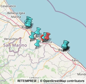 Mappa Piazza dei Navigatori, 47842 San Giovanni In Marignano RN, Italia (12.305)