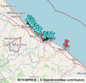 Mappa Piazza dei Navigatori, 47842 San Giovanni In Marignano RN, Italia (10.18294)