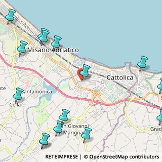 Mappa Piazza dei Navigatori, 47841 Cattolica RN, Italia (3.38667)