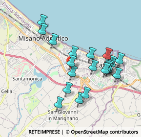 Mappa Piazza dei Navigatori, 47842 San Giovanni In Marignano RN, Italia (1.8075)