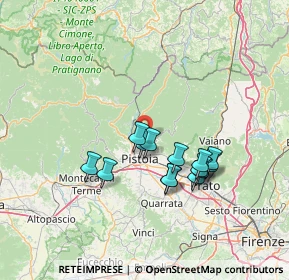 Mappa Via Fontana di Germinaia, 51100 Pistoia PT, Italia (12.22643)
