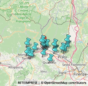 Mappa Via Fontana di Germinaia, 51100 Pistoia PT, Italia (10.53)