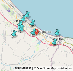 Mappa 47843 Misano Adriatico RN, Italia (3.69273)