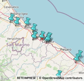 Mappa 47843 Misano Adriatico RN, Italia (16.99857)